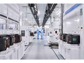 The UK's first 300mm semiconductor fabrication line at Pragmatic Park, Durham, UK