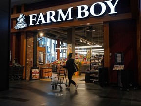 The exterior of a Farm Boy grocery store is seen in Toronto, Wednesday, Nov. 22, 2023.