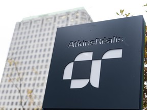 AtkinsRealis headquarters is seen in Montreal, Friday, Nov. 10, 2023.