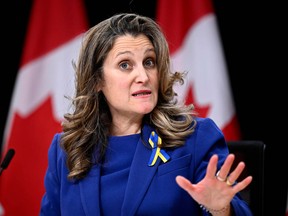 Finance Minister Chrystia Freeland will deliver the federal budget in April.