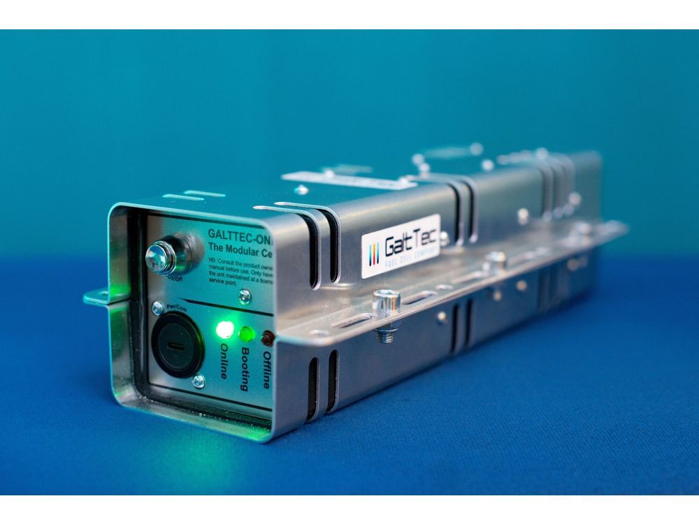 A fuel cell prototype developed by GaltTec, a startup in NATO's accelerator, at the company's laboratory in Tartu, Estonia.