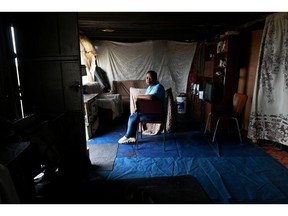 Portia Mofokeng at her home in Mooidraai. Toxins from industrial emissions in the Vaal Triangle are causing respiratory diseases and hundreds of premature deaths every year across the region. Photographer: Leon Sadiki/Bloomberg