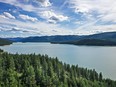 Lake Koocanusa northeast of Libby, Montana.