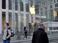 The Apple Inc. flagship store in New York, U.S.