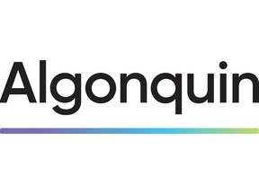 The corporate logo of Algonquin Power and Utilities Corp. is shown in a handout.