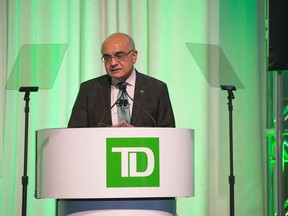 Toronto-Dominion Bank chief executive Bharat Masrani took a $1-million reduction in his direct compensation for fiscal 2023.