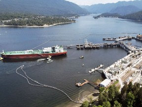 Trans Mountain's terminal in Burnaby in summer 2023.