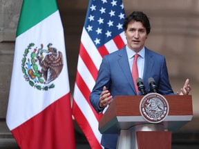Prime Minister Justin Trudeau at the North American leaders' summit in Mexico, in 2023.
