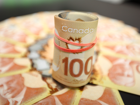 Bundle of Canadian $100