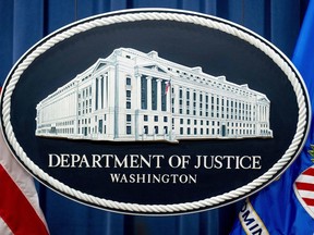 FILE - The Justice Department in Washington, Nov. 18, 2022. The Justice Department is stepping up its focus on artificial intelligence. Officials are set to warn that companies and people who deliberately misuse AI technology to advance a white-collar crime like price fixing and market manipulation will be at risk for a harsher sentence.