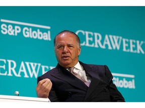 Charif Souki, chairman and co-founder of Tellurian Inc., speaks during the 2022 CERAWeek by S&P Global conference in Houston, Texas, U.S., on Wednesday, March 9, 2022. CERAWeek returned in-person to Houston celebrating its 40th anniversary with the theme "Pace of Change: Energy, Climate, and Innovation."