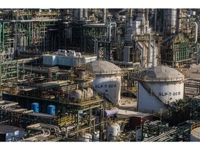 The Petroleos del Peru SA Talara refinery in Piura, Peru, on Wednesday, Dec. 13, 2023. Petroperu is offering 200k bbl of high-sulfur fuel oil to be loaded during Dec. 14-16 at Talara refinery.