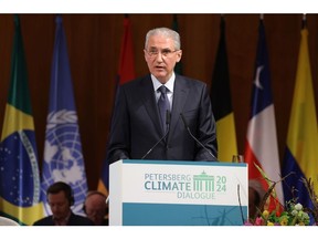 Mukhtar Babayev during the Petersberg Climate Dialogue in Berlin, on April 25. Photographer: Sean Gallup/Getty Images