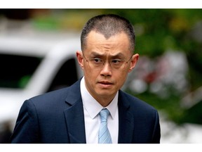 Changpeng Zhao, former chief executive of Binance, arrives at a federal courthouse in Seattle, Washington, U.S., on Tuesday, April 30, 2024.  Money laundering scheme at Binance and resignation as CEO last year.