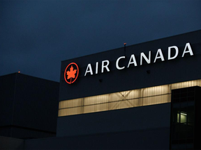 An Air Canada hangar