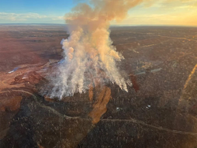 Alberta wildfire burning