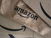 Amazon logo on boxes