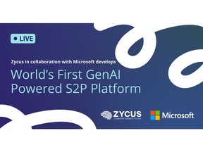 Zycus launched world's first Generative AI powered S2P platform in collaboration with Microsoft