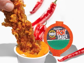 The new Signature Hot Sauce from Church's Texas Chicken® is a mouthwatering combination of heat and sweetness with notes of habanero peppers, red chilies, roasted garlic and flavorful spices.