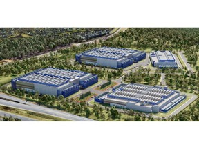 A rendering of Vantage Data Centers' third campus in Northern Virginia, VA3 will include 288MW of capacity across 2.3 million square feet once fully developed.