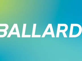Ballard Power Systems says it has signed a long-term supply agreement with European bus manufacturer Solaris Bus & Coach that it calls its largest order ever for fuel cell engines. A Ballard Power Systems Inc. logo is shown in a handout.