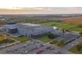 Aerial View of Hitachi Energy Transformer Factory in Varennes, Quebec