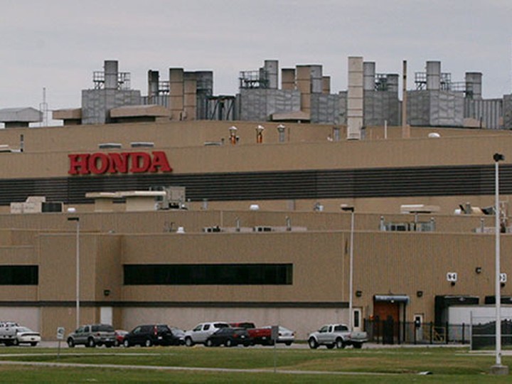  Honda Motor Co.’s plant in Alliston, Ontario, where the Japanese automaker is expected to make the announcement of a EV and battery manufacturing complex.