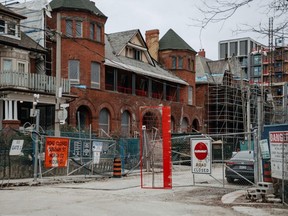 Construction in the Mirvish Village neighbourhood of Toronto.