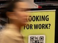 People attend a job and continuing education fair in Montreal.