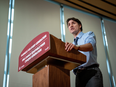 Justin Trudeau makes a housing announcment in Vancouver