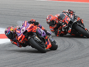 A motorcycle race