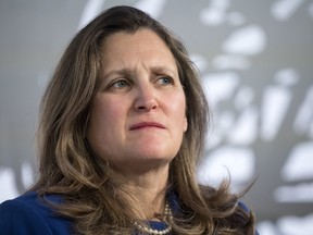 Finance Chrystia Freeland.