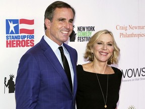 FILE - Bob and Lee Woodruff attend the 15th annual Stand Up for Heroes benefit at Alice Tully Hall on Monday, Nov. 8, 2021, in New York. The Bob Woodruff Foundation, formed in 2006 to serve post-9/11 veterans and their families, has become a celebrity favorite with its annual fundraiser -- headlined by Jon Stewart, Tracy Chapman, and Bruce Springsteen -- raising $84 million since it was founded and $14 million last year.
