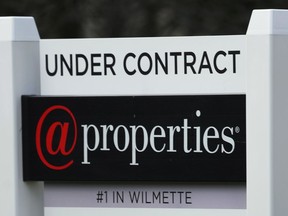 A sign announcing that a home is under contract is displayed in Wilmette, Ill., Thursday, March 28, 2024. On Thursday, April 4, 2024, Freddie Mac reports on this week's average U.S. mortgage rates.