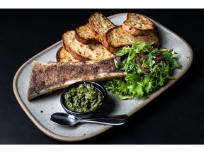 Roasted Bone Marrow paired with Goat Cheese Crostini, Steak Masters 2024 Menu - Chop Steakhouse & Bar