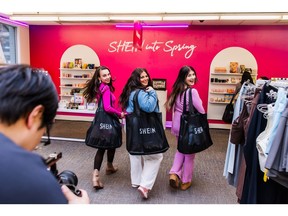 Guests shopping at SHEIN's Vancouver Pop-Up