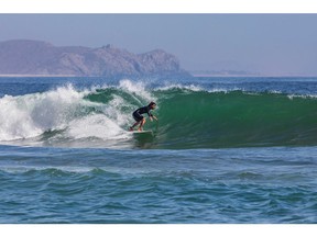 Surf enthusiasts flock to Cerritos beach in Todos Santos magical town to ride the waves at popular spots