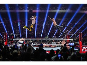 The WWE Royal Rumble in San Antonio, Texas.
