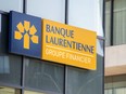 A Laurentian Bank branch in Montreal, Que. on April 5, 2022.