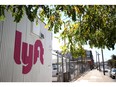 A Lyft driver center in San Francisco. Photographer: Justin Sullivan/Getty Images