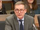Bank of Canada Governor Tiff Macklem speaks at the Senate's banking, commerce and economy committee on May 1, 2024.