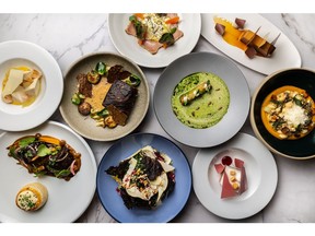 A selection of dishes from Boulevard's Award Winning Menu