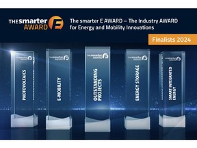 The finalists for The smarter E AWARD 2024 have been announced in the five categories. (© Solar Promotion GmbH)