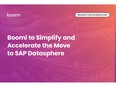 Boomi to Simplify and Accelerate the Move to SAP Datasphere