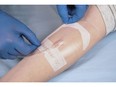 Covalon's transparent silicone vascular access dressing provides patients with comfort and protection during infusion treatments, showcasing the company's commitment to compassionate and effective care.