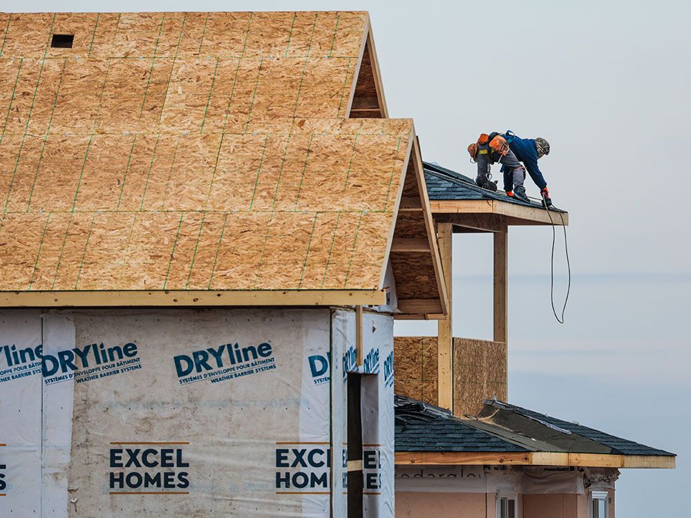 The total number of homes started in Canada was only 240,267, fewer than the 400,000 that could have been built if construction workers were used to capacity.
