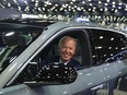 United States President Joe Biden seen in a Cadillac Lyriq. This week Biden announced sweeping tariffs on China’s electric-vehicle supply chain that affects everything from EVs to critical minerals used to make them.