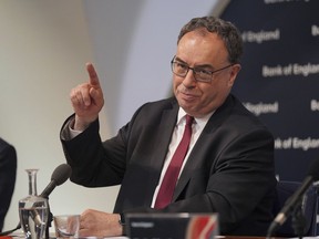 Andrew Bailey, Governor of the Bank of England, speaks during the Bank of England Monetary Policy Report press conference at the Bank of England, London, Thursday May 9, 2024.