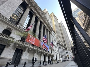 The New York Stock Exchange is shown on May 7, 2024, in New York. Wall Street shifted between small losses and gains before the opening bell as more corporate earnings arrive during what is otherwise expected to be relatively quiet week.