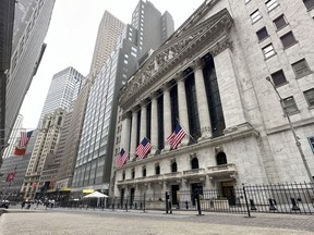 FILE - The New York Stock Exchange is shown on Tuesday, April 29, 2024, in New York.